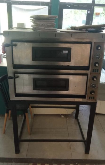 Piec do pizzy, Dwukomorowy, Pizza do ogrodu do malej gastronomi,