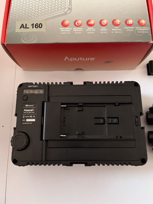 Aputure Amaran AL-160, druga lampa, akumulator Newell, dodatki.Polecam