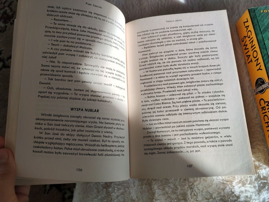 Park Jurajski, zaginiony świat Michael crichton