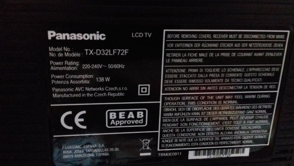 TV Panasonic 32 cale Vera.