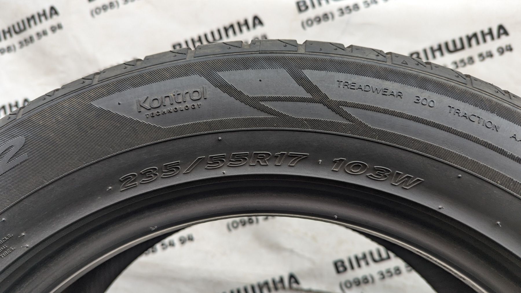 Шина 235/55 R 17 Hankook Ventus Prime 2. Одне колесо. Розпаровка.