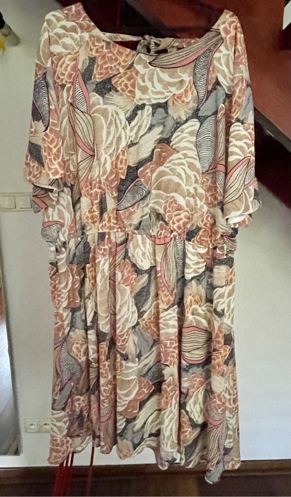 Sukienka Letnia zwiewna plus size Zizzi Plus size XL 48 nietoperz