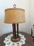Mosiężna lampa stołowa vintage