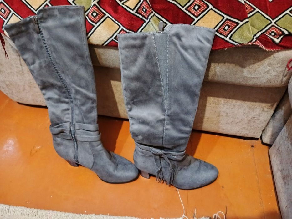 Сапожки замшеві жіночі