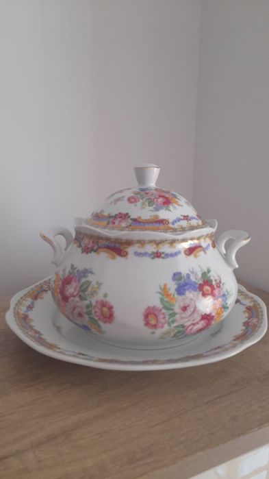 Terrina com prato Vista Alegre