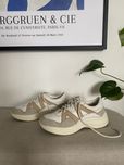Sportowe buty sneakersy Skórzane Massimo Dutti beżowe