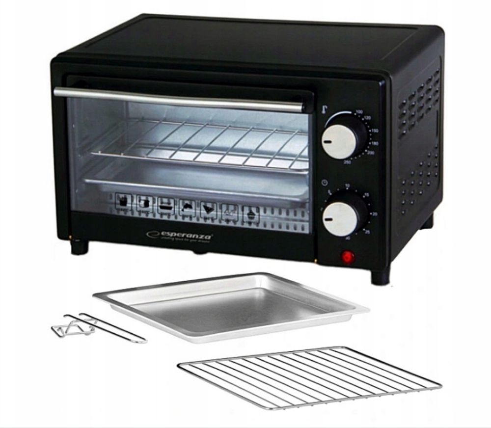 Mini Piekarnik Elektryczny do Pieczenia Podgrzewania 10L 900W Prezent