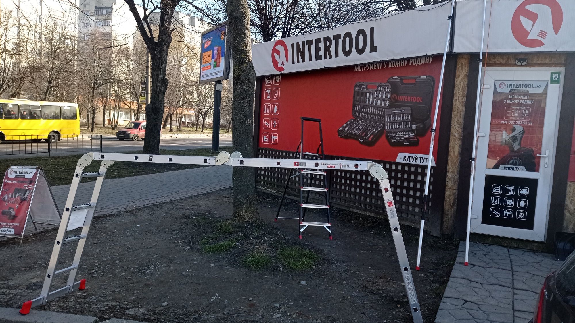 Драбина багатофункціональна, трансформер 4*3, 4*4 LT-0030, LT-0029