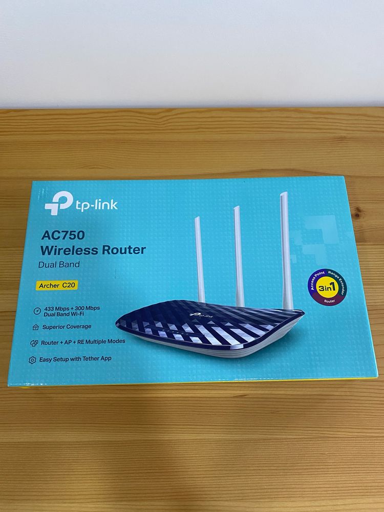Router TP-Link Archer-C20 (AC750) Novo