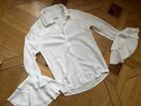 Сорочка Reserved в крапочку 146 см рукав волан рубашка блуза в точку