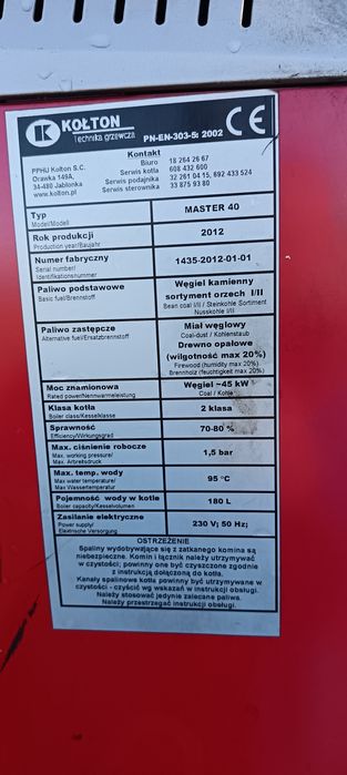 Części do Kotła Master