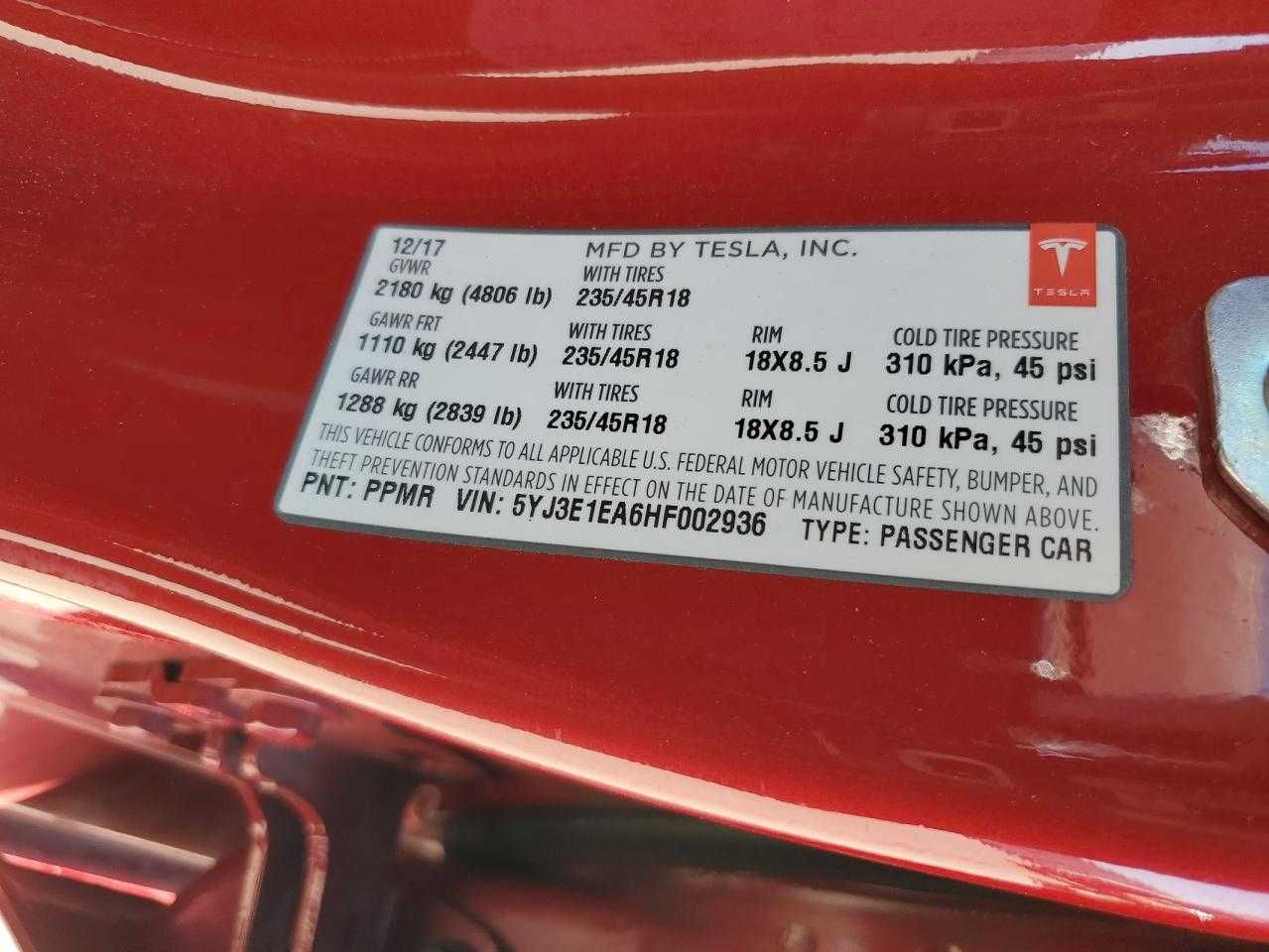 Tesla Model 3 2017