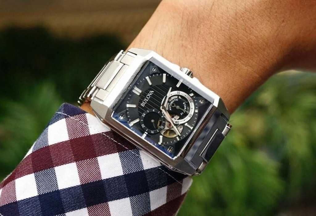 Zegarek Bulova Automatic Classic Open Heart Sapphire Piękne Szkło !!!