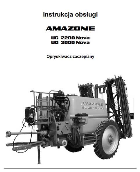 Instrukcja obsługi AMAZONE UG 2200 NOVA | UG 3000 NOVA