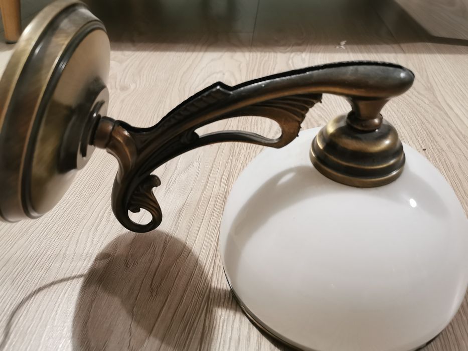 Lampa kinkiet retro stare złoto