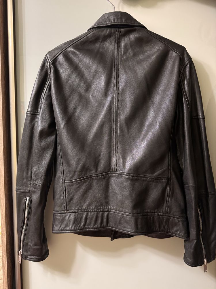 Zara, шкіряна куртка, косуха