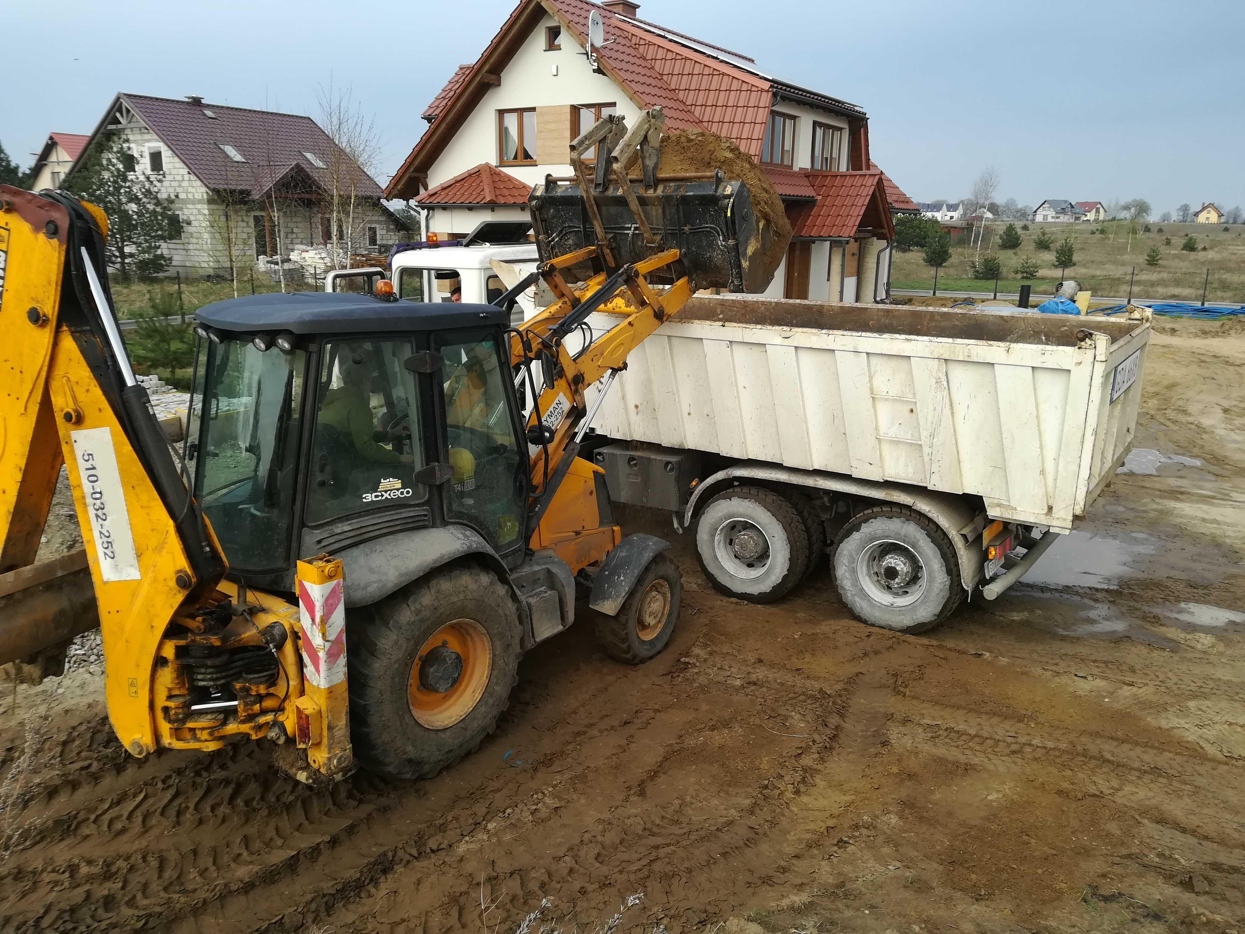 Wynajem minikoparki, koparko-ładowarki z operatorem, odśnieżanie pługi