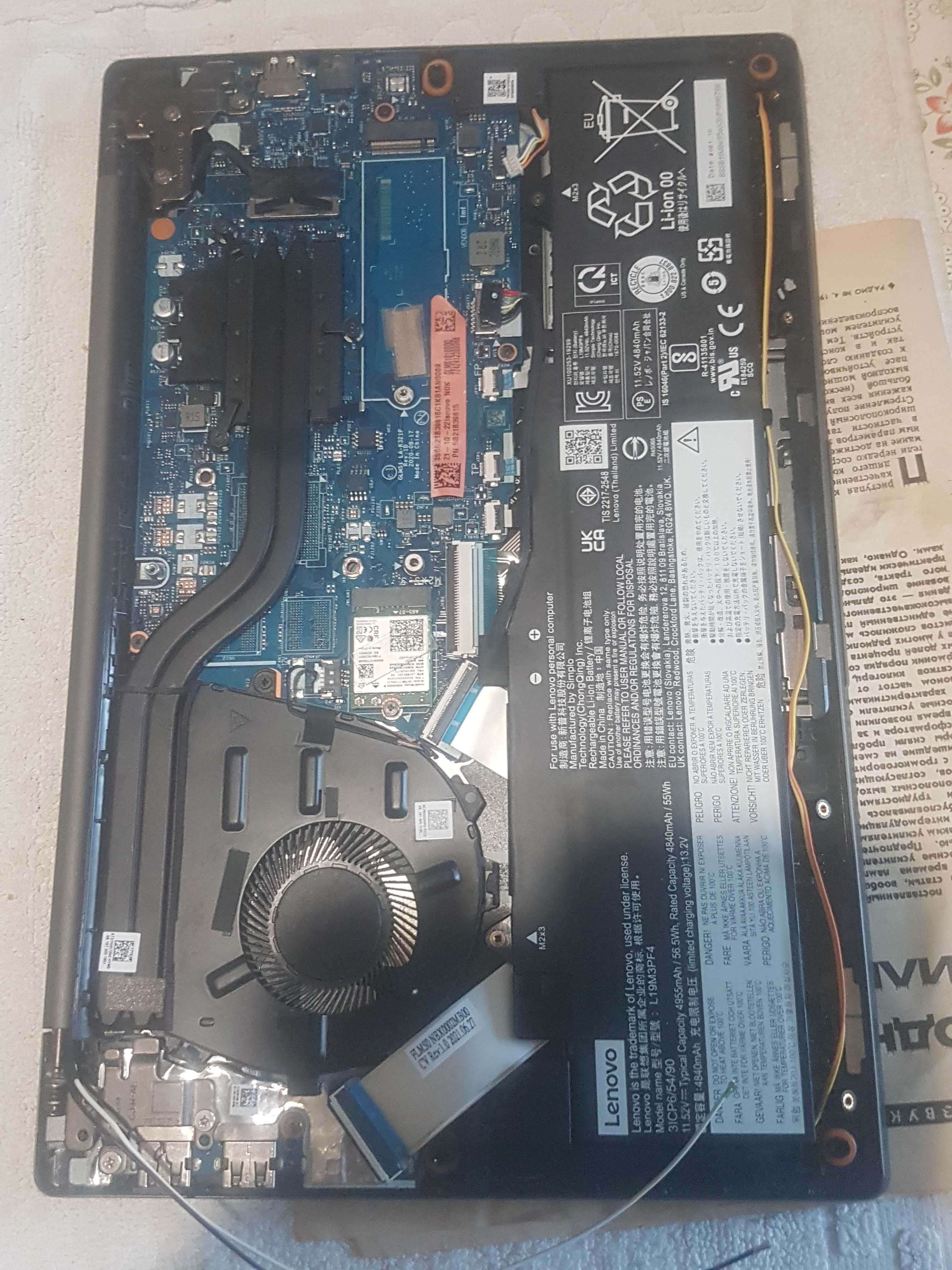 Продам ноут Lenovo  5 14ITL05, LA-K321P, рік  2024.
