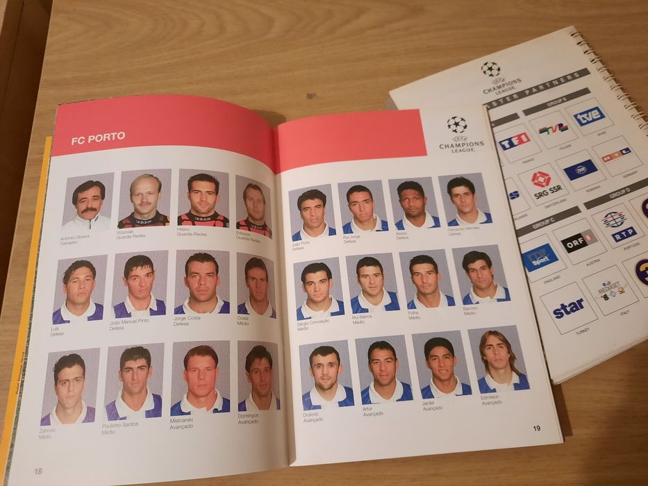 Conjunto 2 livros Champions League 1996/97