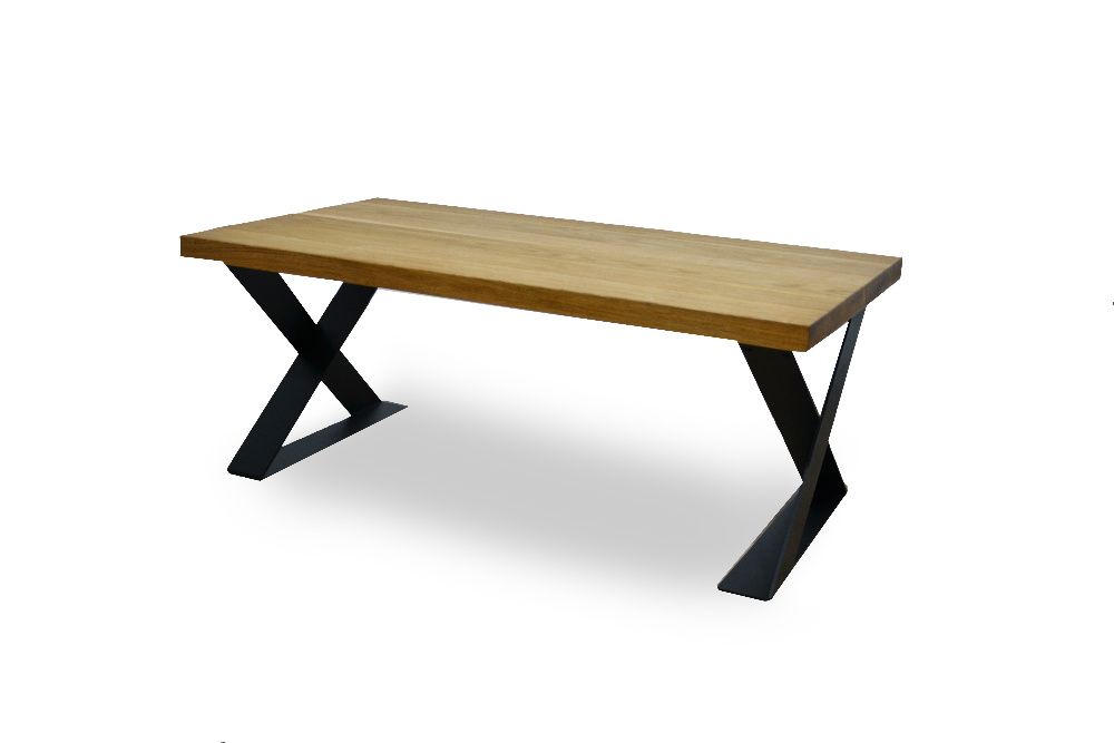 Nogi metalowe X do stolika ławy industrial LOFT