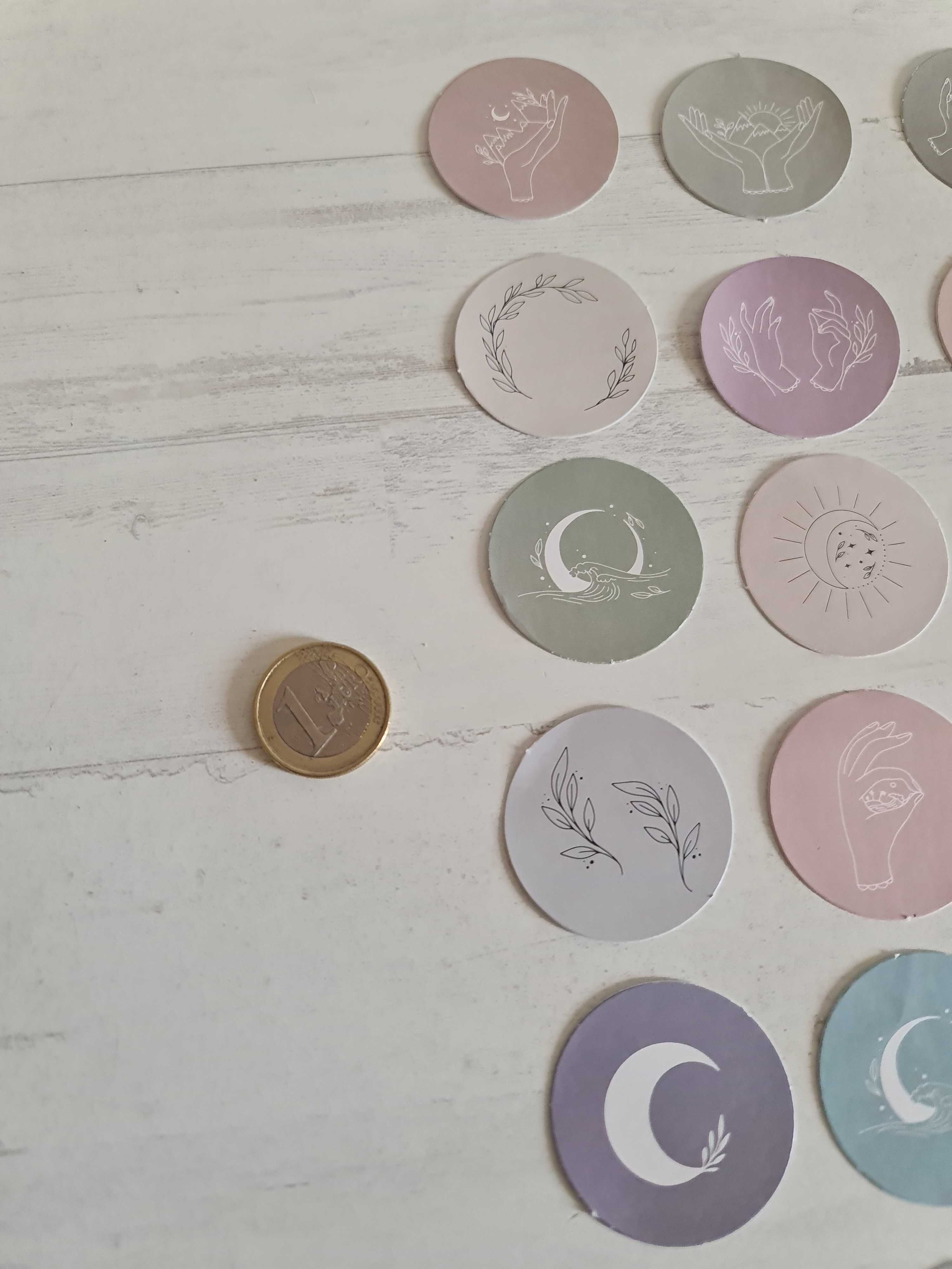 34 Autocolantes Espirituais Celestiais Lua Etiquetas Adesivas Stickers