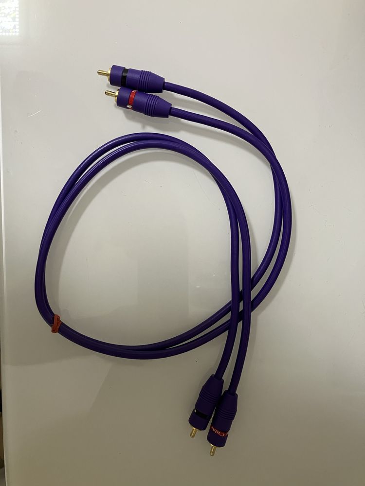 Cabos RCA audiófilos usados, como novos