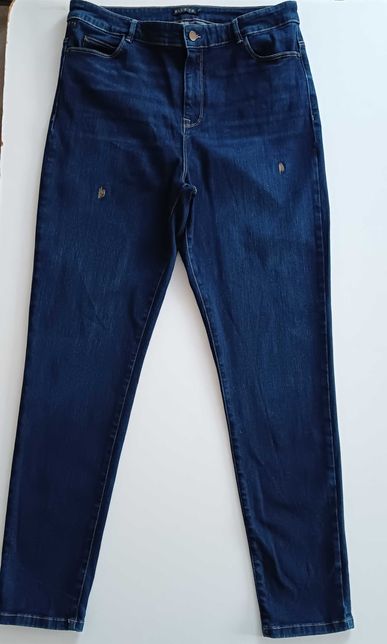 Granatowe, dżinsowe spodnie - rurki Blue 73 r. 44/46