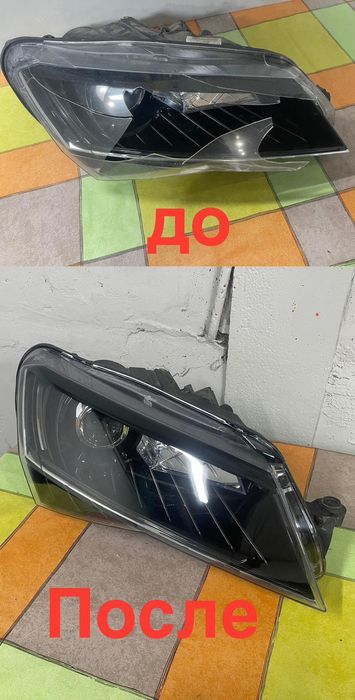 Ремонт Автомобільних Фар, Замена би лед линз, полірування з плівкой