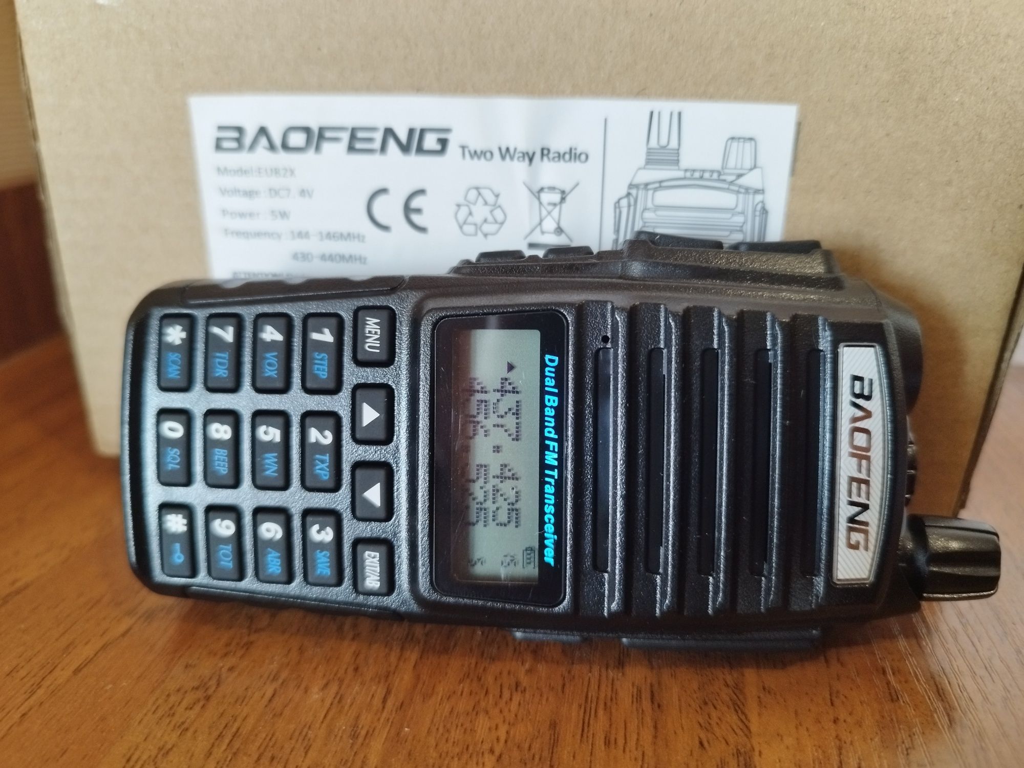 Рація Baofeng UV-82 + Гарнітура Baofeng c подвійною кнопкою РТТ