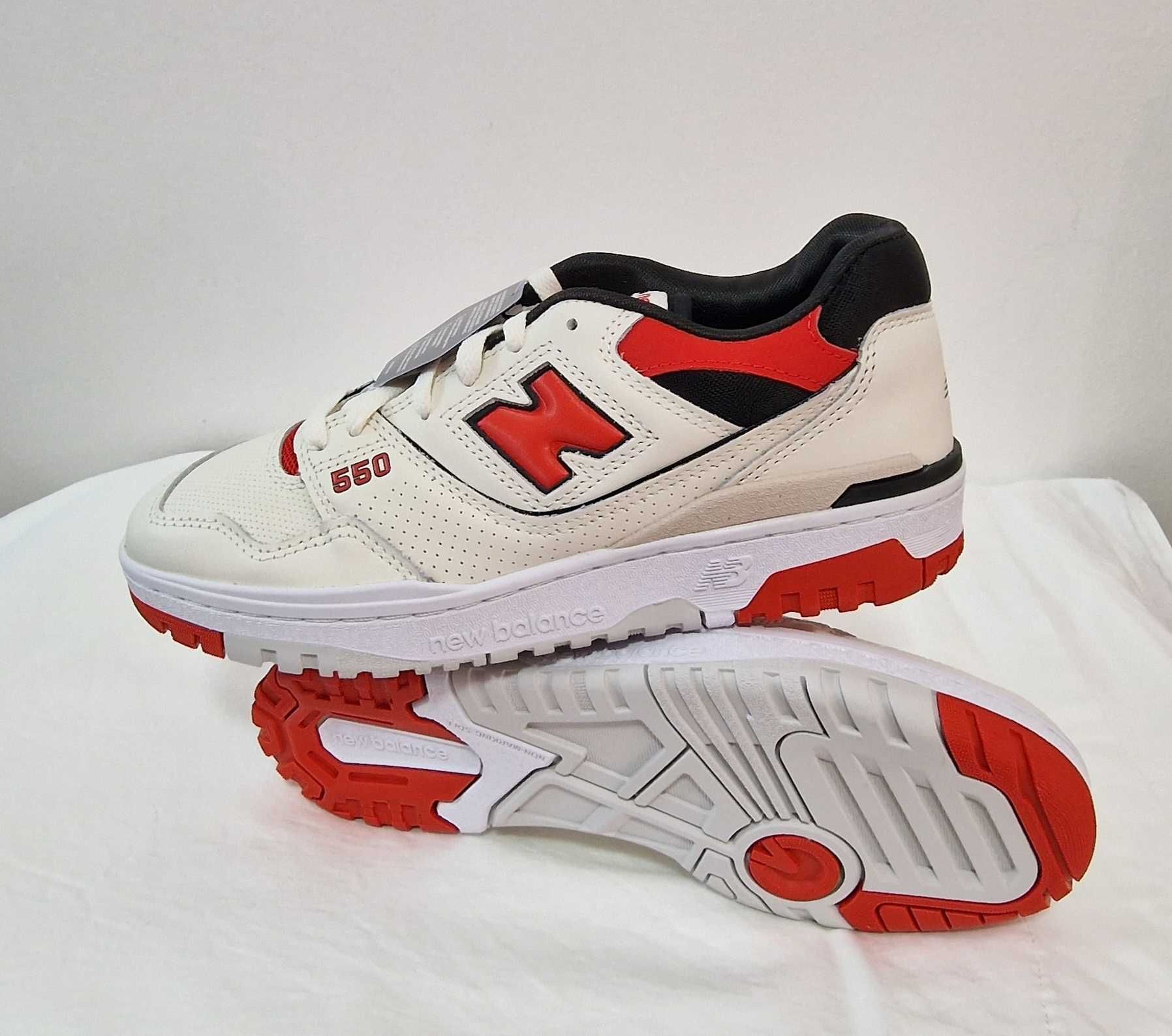 New Balance 550 Branco/Vermelho