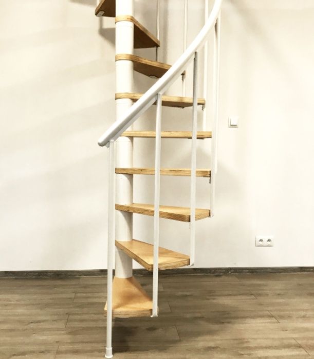 Nowoczesne schody spiralne Las Vegas Biel /BUK fi 140 cm