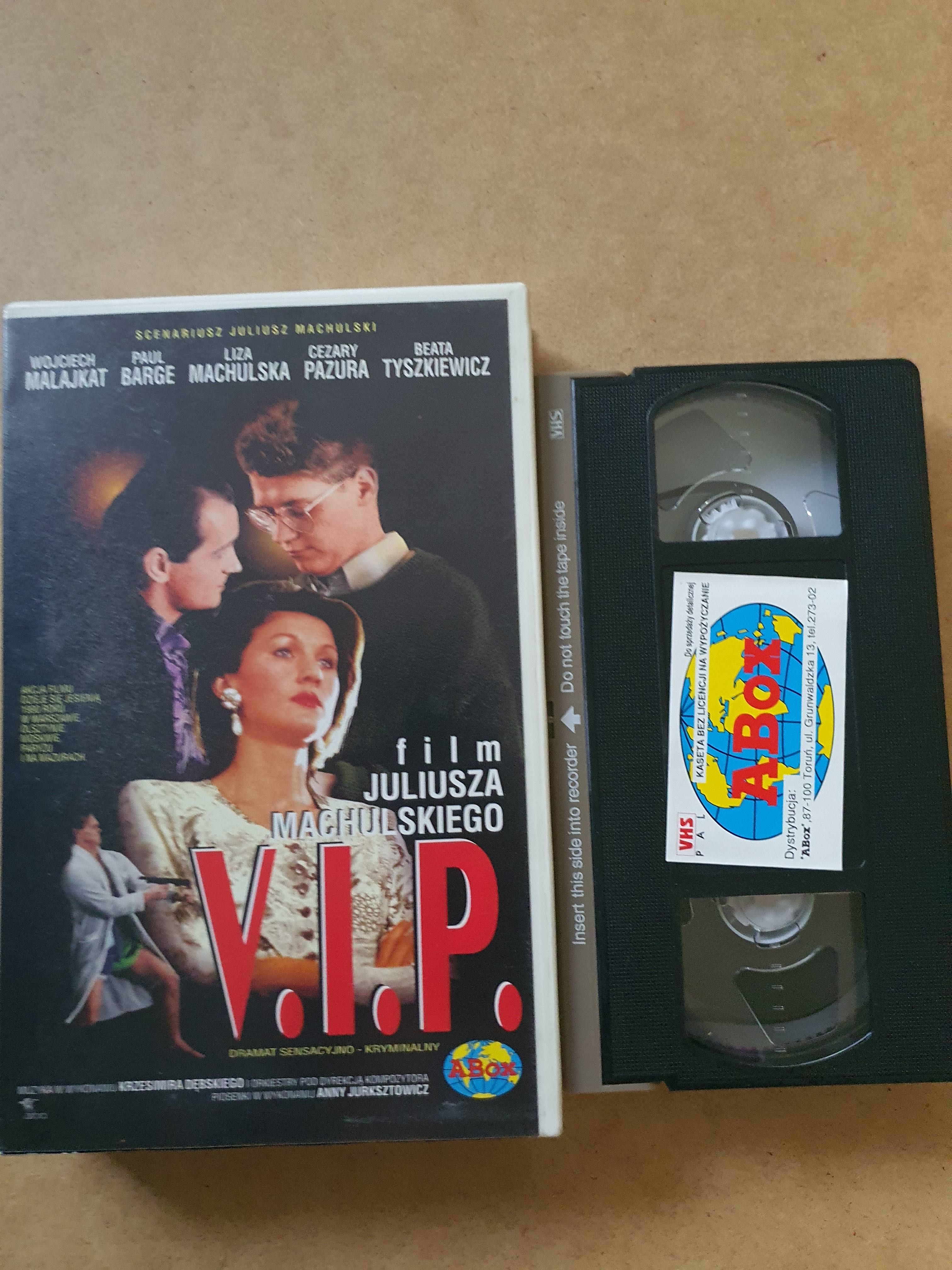 Kaseta VHS Polski Film V.I.P.  ( J. Machulski )