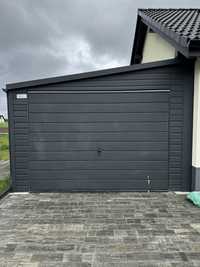 Brama garażowa z napedem CAME grafitowa
