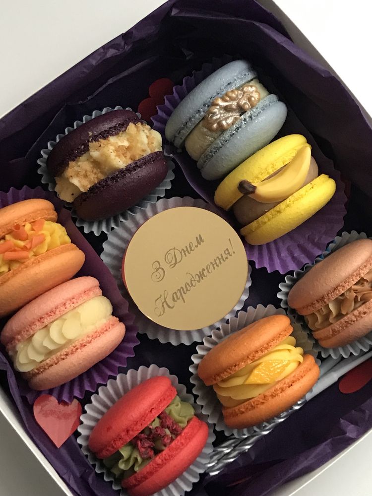 Десерти Макарон Macarons  торт куб