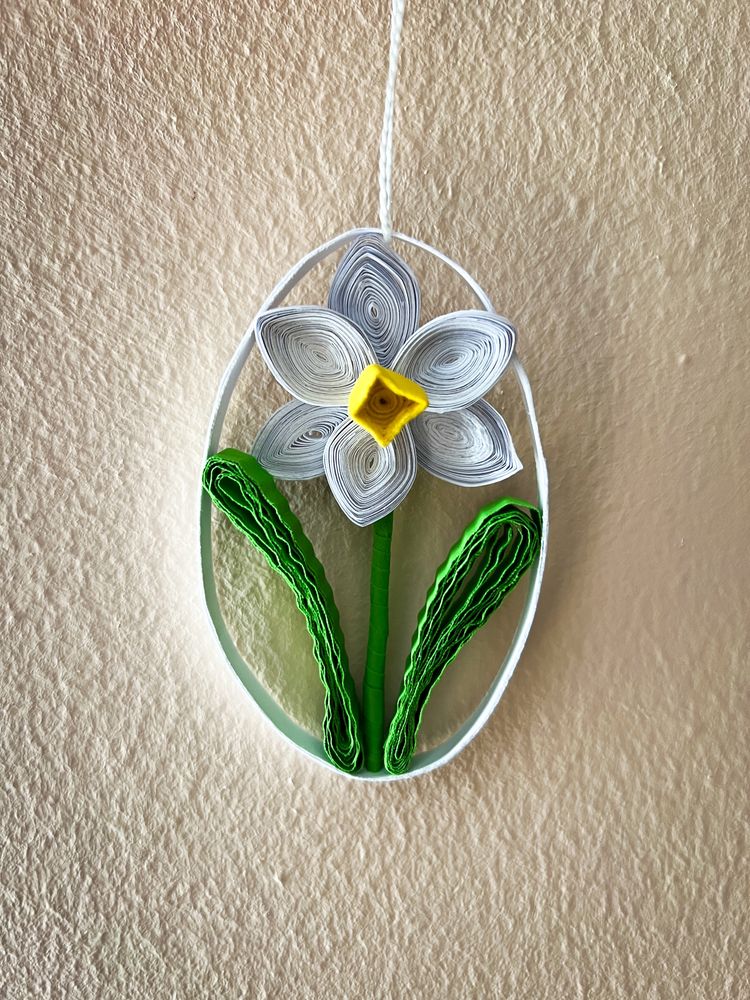 2 sztuki zawieszek wielkanocnych, recznie robione, quilling