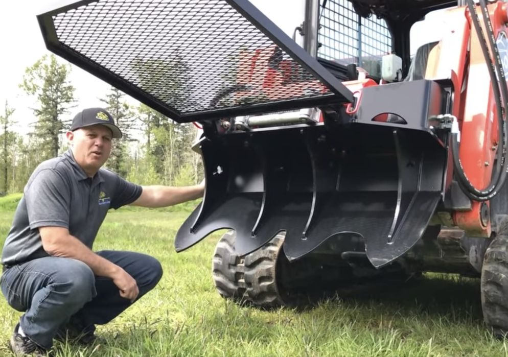 Hydrauliczna wyciągarka do drzewa do mini ładowarki Bobcat skid steer