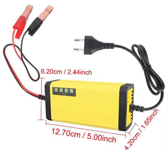 Prostownik - ładowarka do akumulatora 12V - uniwersalny - NOWY - 4szt