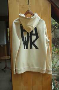 kremowa bluza Tony Hawk M jumper kangurka kaptur skate