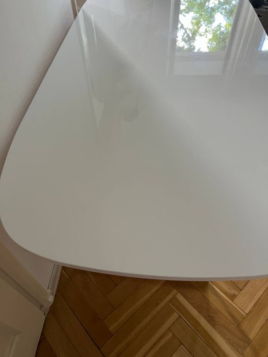 Piękny bialy składany stół super stan 180 cm scandi