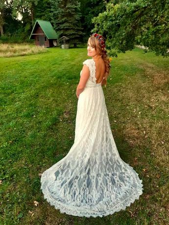 Suknia ślubna MIA Pronovias r. 38 169cm+7cm obcas