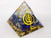 Piękna Piramidka Orgonit Sodalit Lazuryt Opal Klucz Harmonia 5 cm