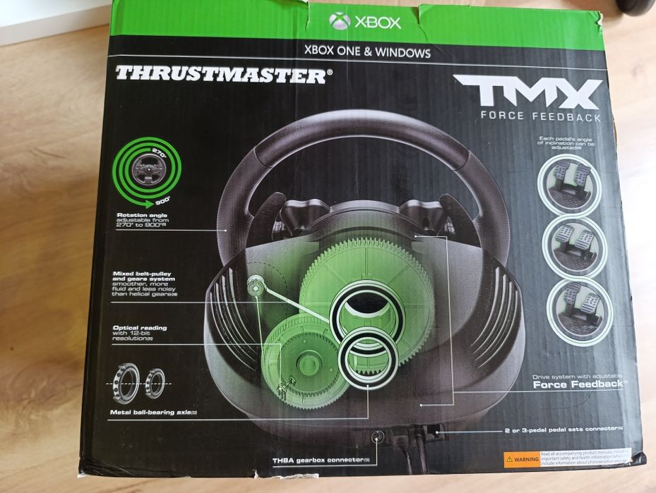 Volante da marca thrustmaster TMX feedback Racing wheel +pedais