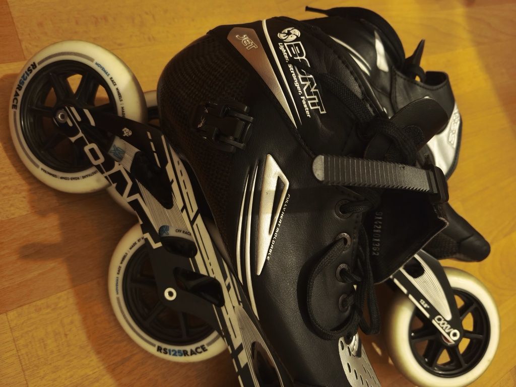 Bont Jet race 3x125, rozmiar 46 EU, Łyżworolki speed skating