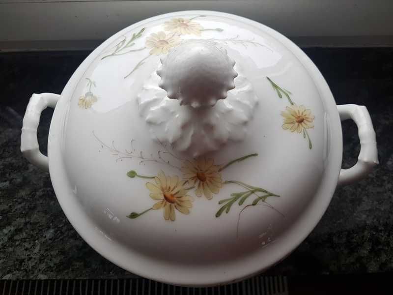 100-letnia porcelanowa waza rumianki ANTYK B&G