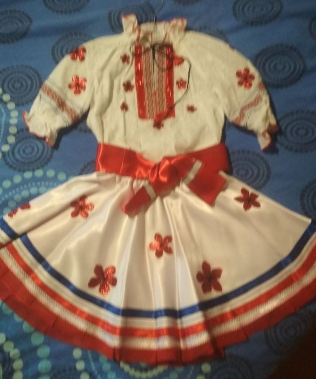 Раздельный костюм 122 - 134 размер, украинский стиль, вышиванка