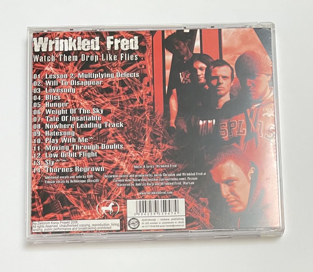 Wrinkled Fred Watch them drop like flies cd 2006