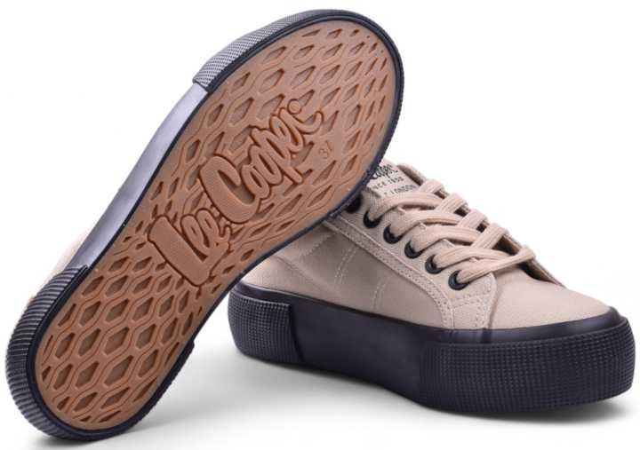 Buty Damskie Lee Cooper Trampki platforma 2721 beżowe r.39 WYSYŁKA 24H