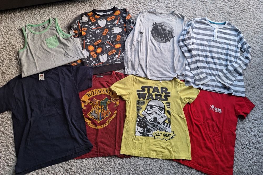 Zestaw koszulek dla chłopaka 140 lato star wars harry potter