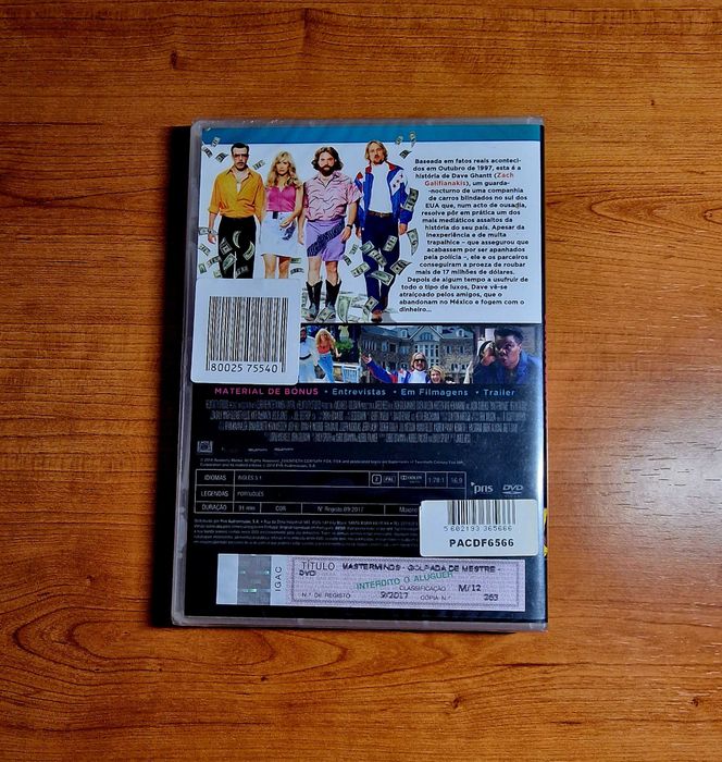 MASTERMINDS - Golpada de Mestre (Zach Galifianakis/Owen Wilson) NOVO