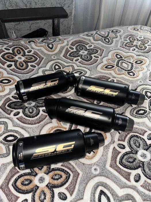 SC Project мото прямотоки нові також в продажу заглушки та перехідники